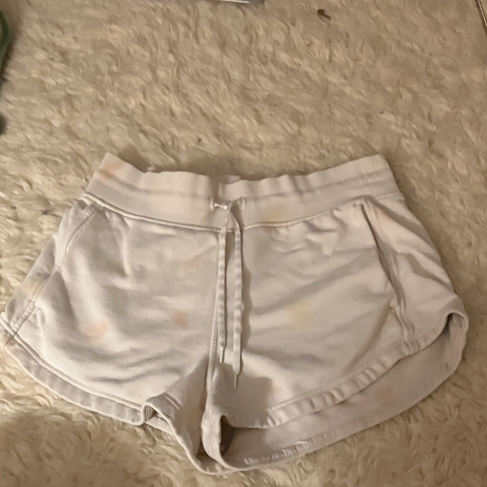 Lululemon Athletica White Athletic Shorts